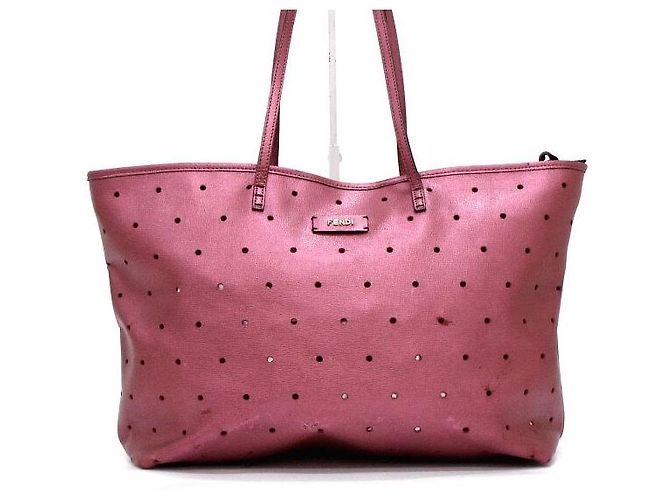Fendi Borsa a Tracolla Shopper Performance Pink Metallic - vista 2