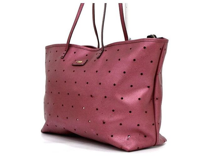 Fendi Borsa a Tracolla Shopper Performance Pink Metallic - vista 3