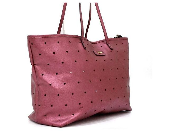 Fendi Borsa a Tracolla Shopper Performance Pink Metallic - vista 4