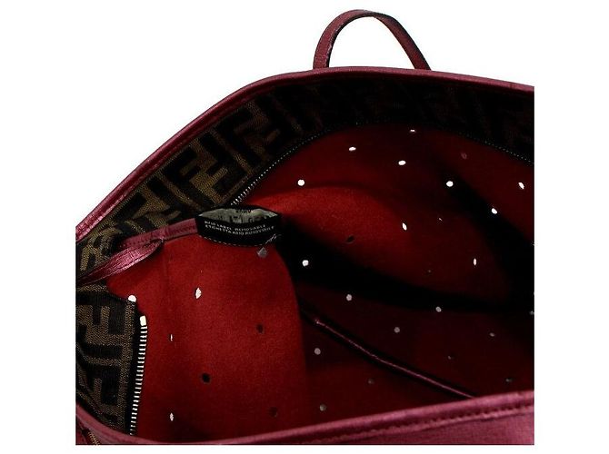 Fendi Borsa a Tracolla Shopper Performance Pink Metallic - vista 7
