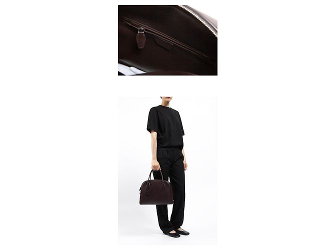 The row Borsa Tote India Leather CHSS Nero - vista 5