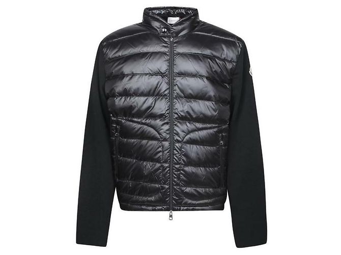 Moncler Cardigan matelassé en laine avec fermeture éclair - vue 4