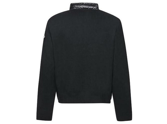 Moncler Cardigan matelassé en laine avec fermeture éclair - vue 5