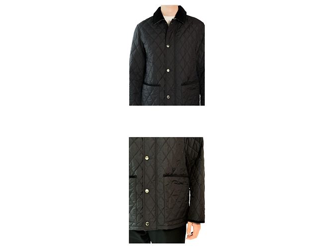 Burberry HADDINGTON Night Logo gesteppte Nylon-Halbjacke Schwarz - Ansicht 4