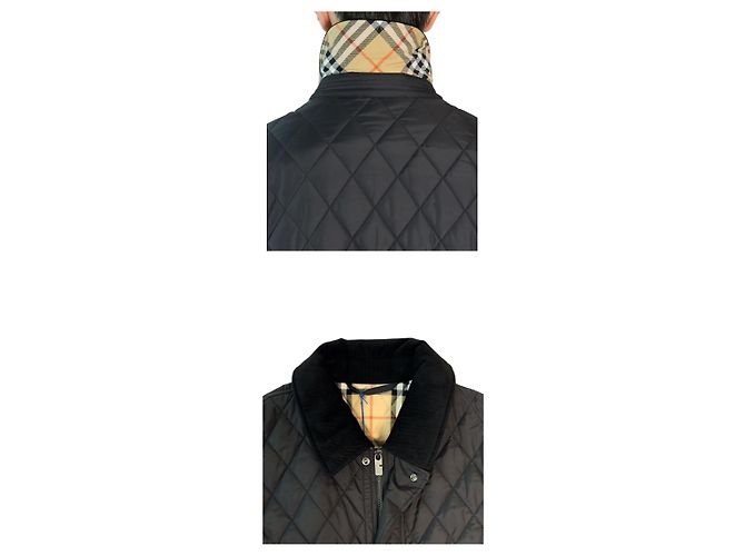 Burberry HADDINGTON Night Logo gesteppte Nylon-Halbjacke Schwarz - Ansicht 7