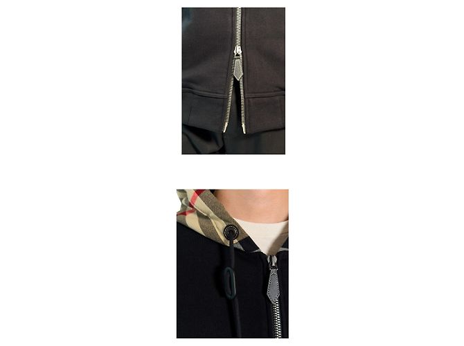 Burberry SAMUEL Check Hooded Cotton Zip-Up Mehrfarben - Ansicht 4