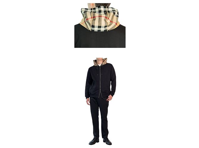 Burberry SAMUEL Check Hooded Cotton Zip-Up Mehrfarben - Ansicht 5