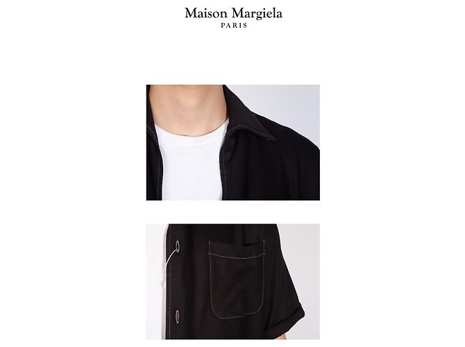 Maison Martin Margiela Camicia in twill di rayon Maison Margiela Stitch Logo Multicolore - vista 4