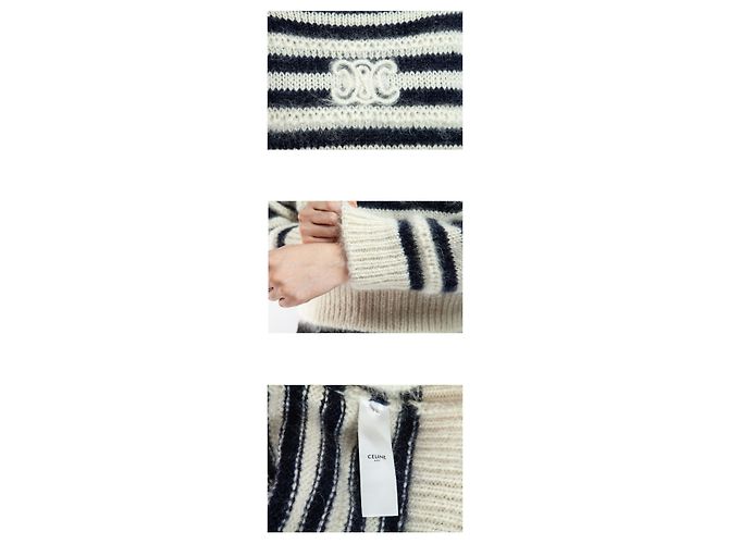 Céline Jersey de cuello redondo Marniere de mohair y seda Multicolor - vista 3