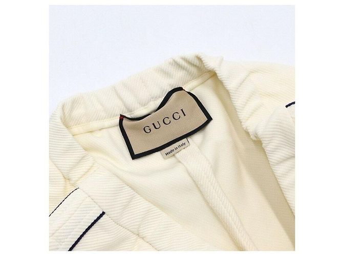 Gucci Calções de malha para mulher Ivory Navy GG Interlocking Logo - vista 7