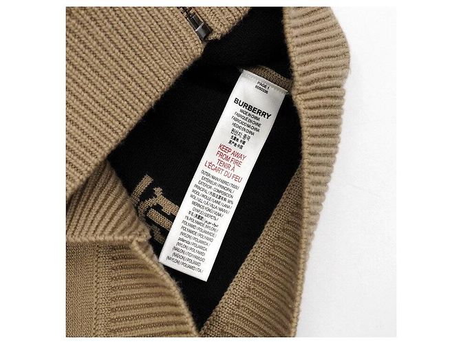Burberry Star Monogram Motif Wool Unisex Kids Junior Cardigan Orange - view 4