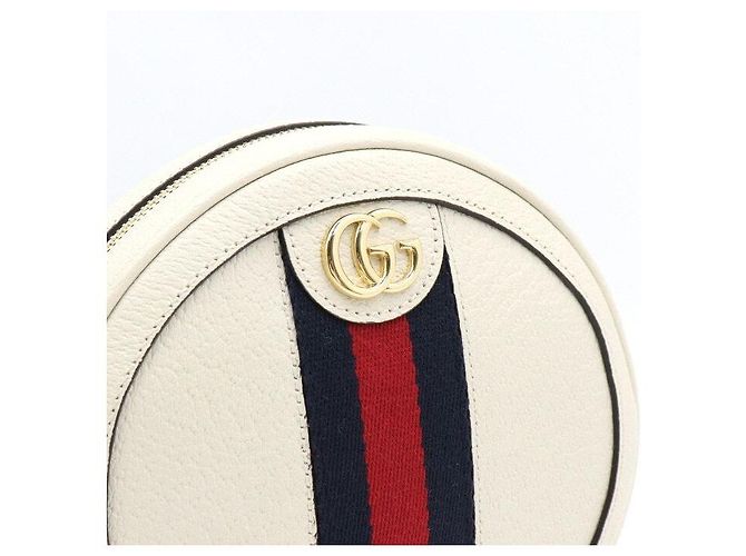 Gucci Zaino rotondo da donna Off-White Leather Opidia Web GG - vista 5