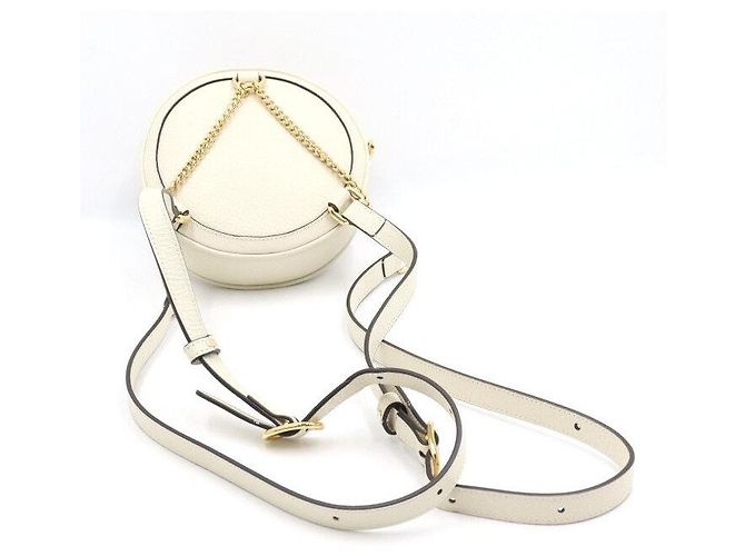 Gucci Zaino rotondo da donna Off-White Leather Opidia Web GG - vista 6