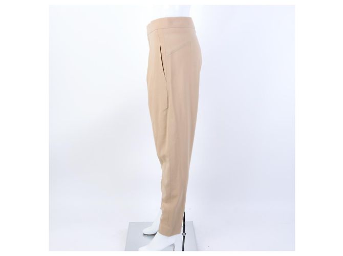 Pantalones de lana Chloé Beige Castaño - vista 2