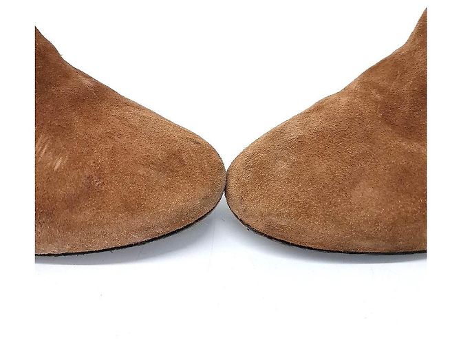 Botas de ante Saint Laurent Castaño - vista 2