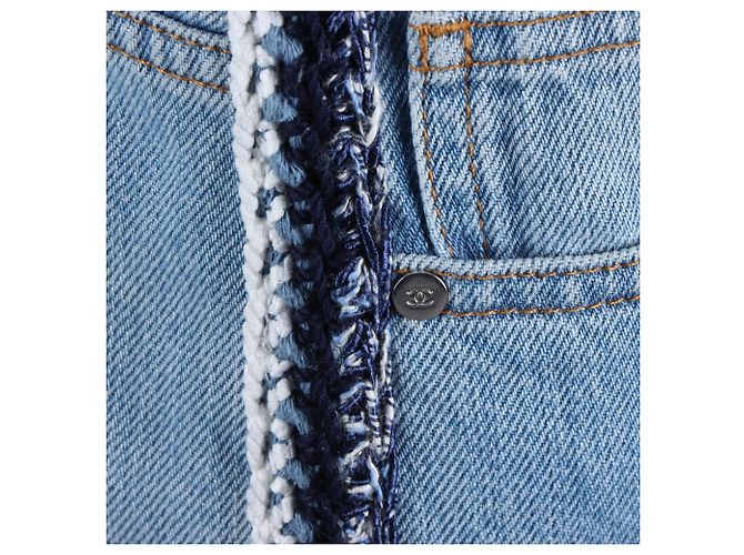 Pantalones de denim Chanel Azul - vista 4