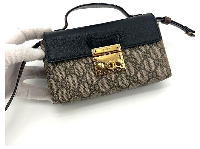 Padlock Gucci Borsa a tracolla GG Supreme con manico superiore e lucchetto Multicolore - vista 3
