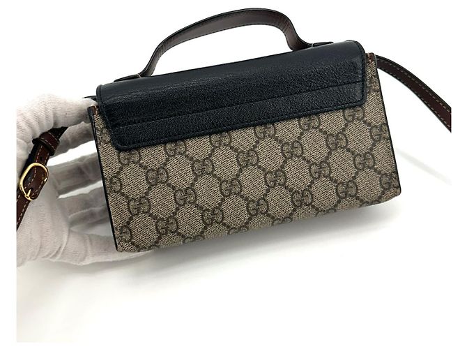 Padlock Gucci Borsa a tracolla GG Supreme con manico superiore e lucchetto Multicolore - vista 4
