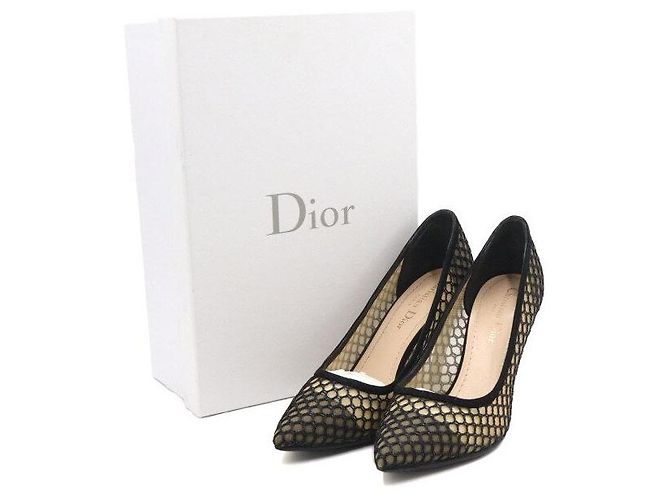 Dior Décolleté in camoscio e mesh - vista 7