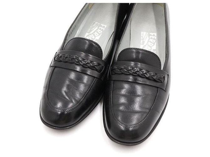 Salvatore Ferragamo Mocassini classici da donna in pelle nera - vista 5