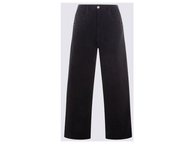 Maison Martin Margiela Pantalones anchos de algodón Negro - vista 4