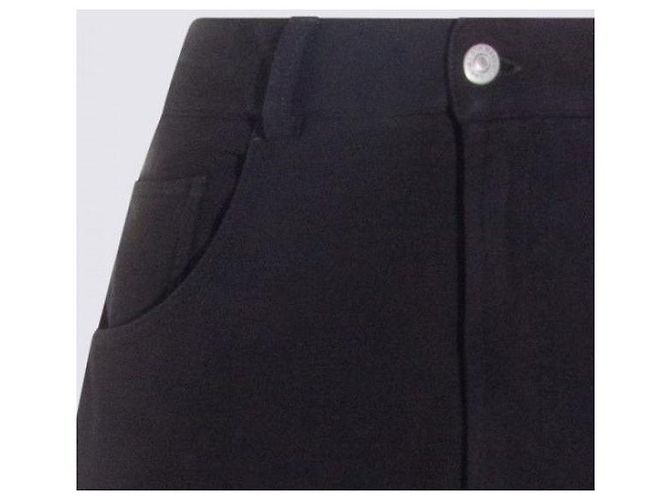 Maison Martin Margiela Pantalones anchos de algodón Negro - vista 6