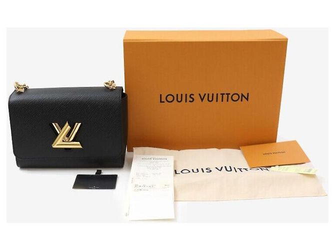 Louis Vuitton Twist MM Epi Gold Nero - vista 8