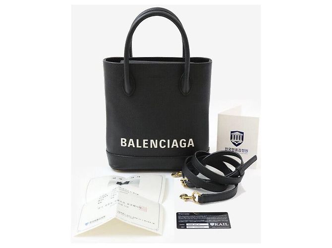 Balenciaga Borsa a tracolla Ville Tote Everyday Nera Nero - vista 8