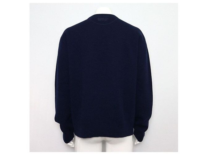 Gucci Kaschmir-Strickpullover für Herren in Navy - Ansicht 4