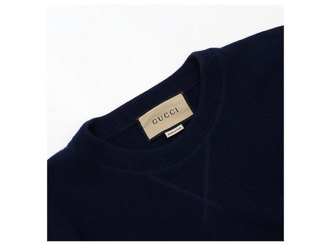 Gucci Kaschmir-Strickpullover für Herren in Navy - Ansicht 5