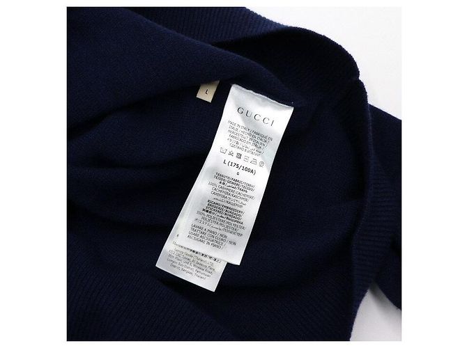 Gucci Kaschmir-Strickpullover für Herren in Navy - Ansicht 6