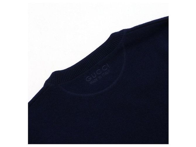Gucci Kaschmir-Strickpullover für Herren in Navy - Ansicht 7