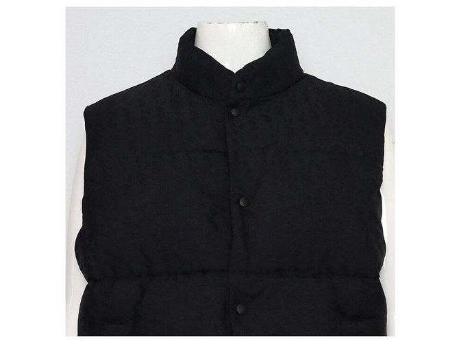 Dior Technical Jacquard Oblique Men's Padded Vest Black - view 2