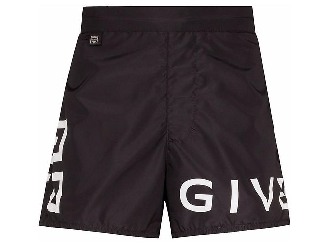 Givenchy Bañador con logotipo bordado Negro - vista 2