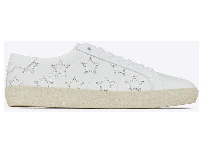 Sneakers Saint Laurent Brass Argentate Metallo Argento - vista 2