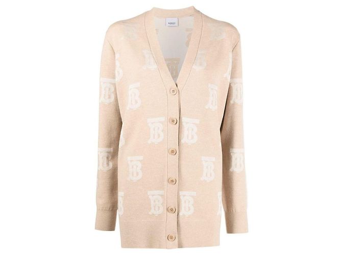 Burberry Salena TB Logo Cardigan Light Camel Orange - Ansicht 2