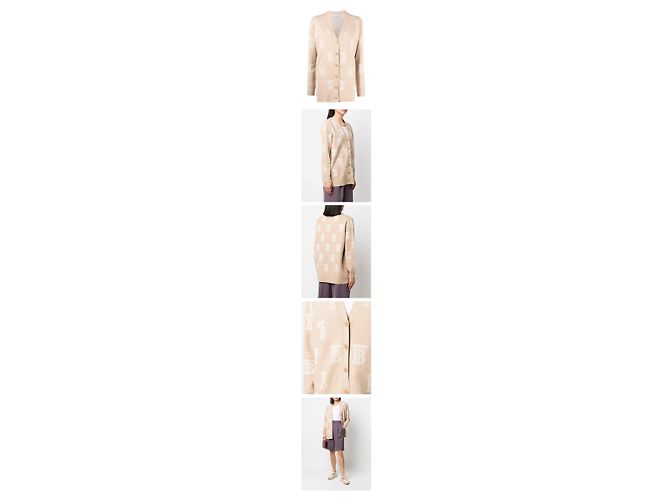 Burberry Salena TB Logo Cardigan Light Camel Orange - Ansicht 3