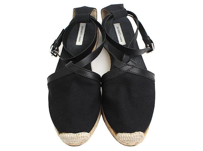 Espadrillas Hermès nere Nero - vista 2