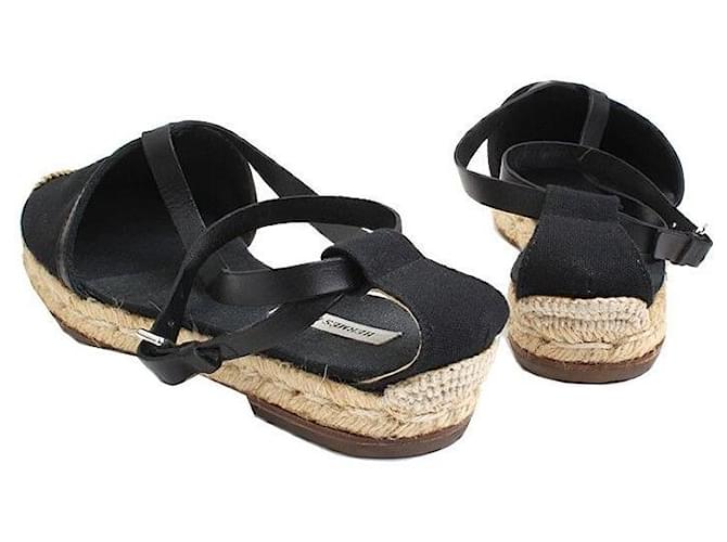 Espadrillas Hermès nere Nero - vista 4