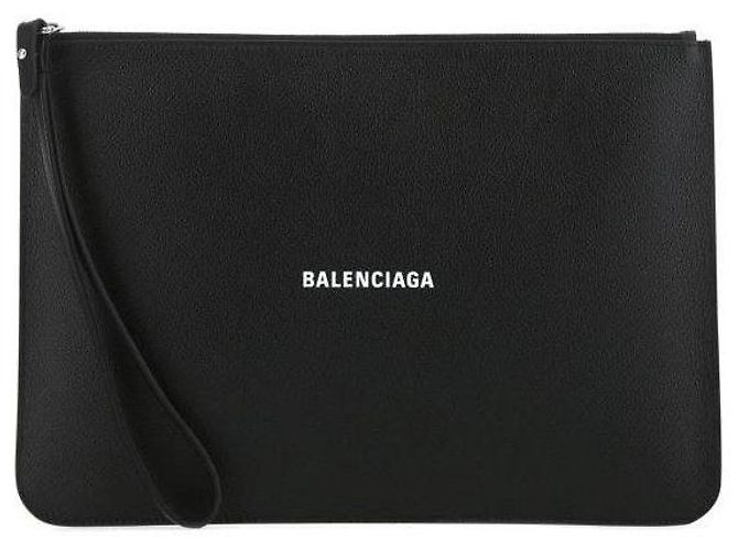 Clutch Balenciaga in pelle nera Nero - vista 2