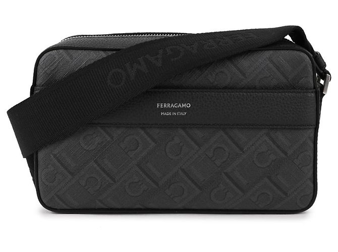 Salvatore Ferragamo Borsa a tracolla Monogram Marrone - vista 3