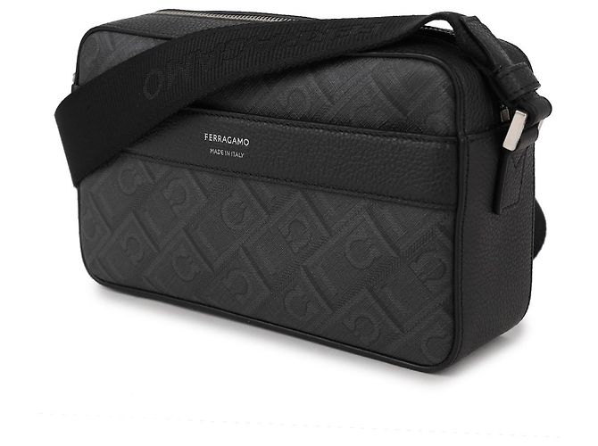 Salvatore Ferragamo Borsa a tracolla Monogram Marrone - vista 4