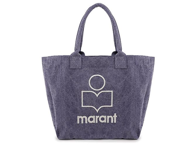 Isabel Marant Borsa Tote con Piccolo Logo Porpora - vista 3