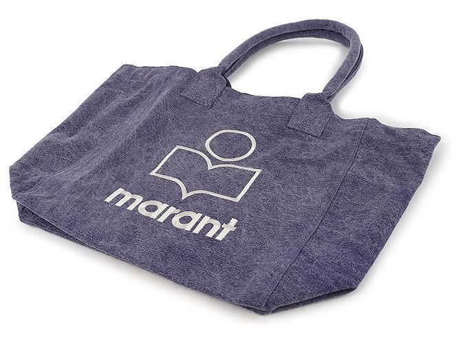 Isabel Marant Borsa Tote con Piccolo Logo Porpora - vista 6