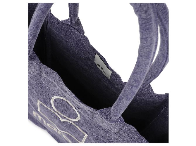 Isabel Marant Borsa Tote con Piccolo Logo Porpora - vista 8