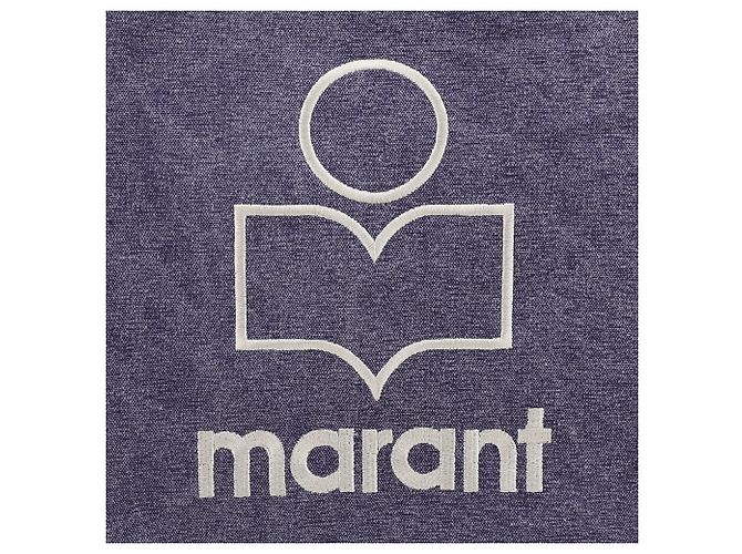 Isabel Marant Borsa Tote con Piccolo Logo Porpora - vista 9