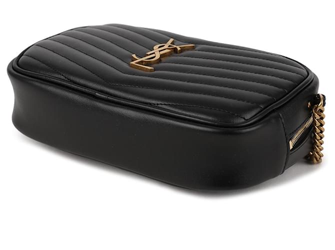 Saint Laurent Mini borsa a tracolla trapuntata Nero - vista 6