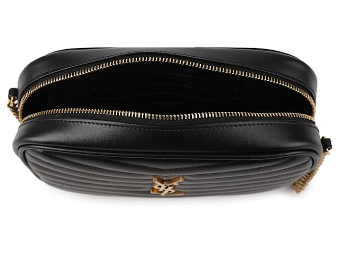 Saint Laurent Mini borsa a tracolla trapuntata Nero - vista 7