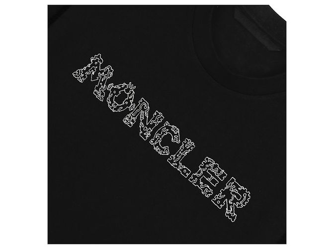 Moncler T-shirt a maniche corte con logo e scritte grafiche - vista 9