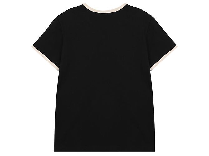 Moncler Logo Jersey T-Shirt Schwarz - Ansicht 4